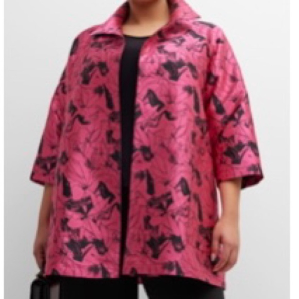 Pink Caroline Rose Plus Size Topper